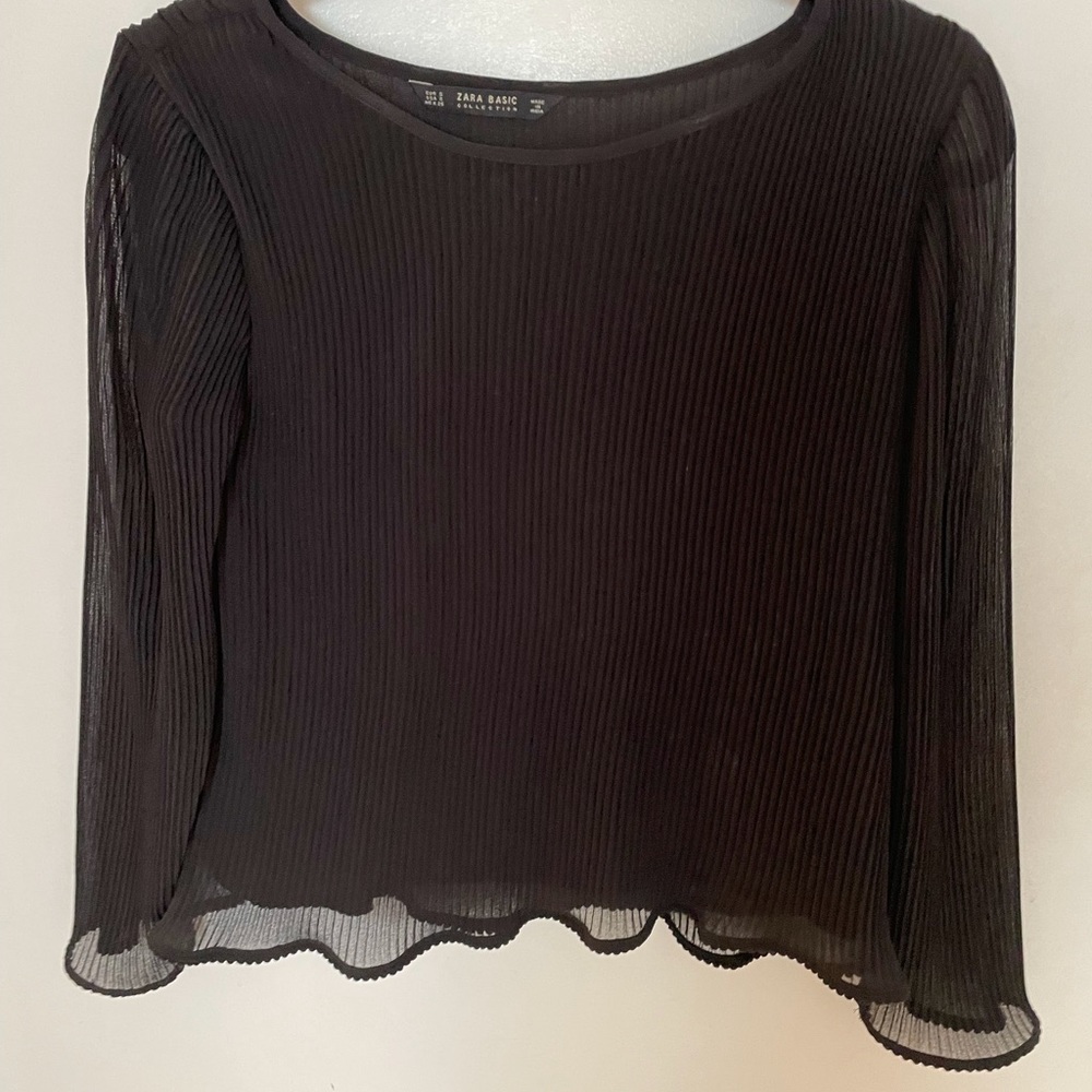 Zara basic black top size S